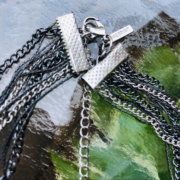 Multi-Strand Pearl & Silver-Tone Disc & Chain - Picture 5 of 8